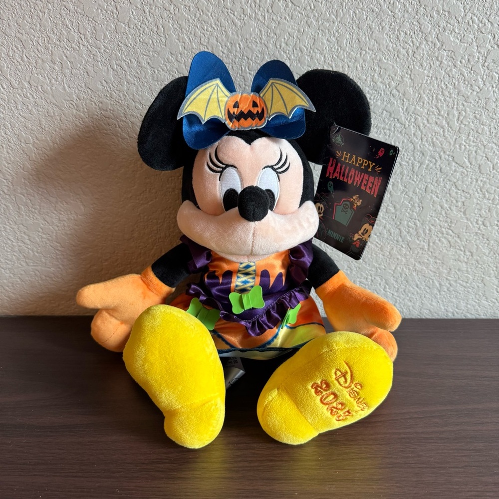 Disney Minnie Mouse Happy Halloween 2023 Plush Stuffed Animal Toy New with‎ Tags